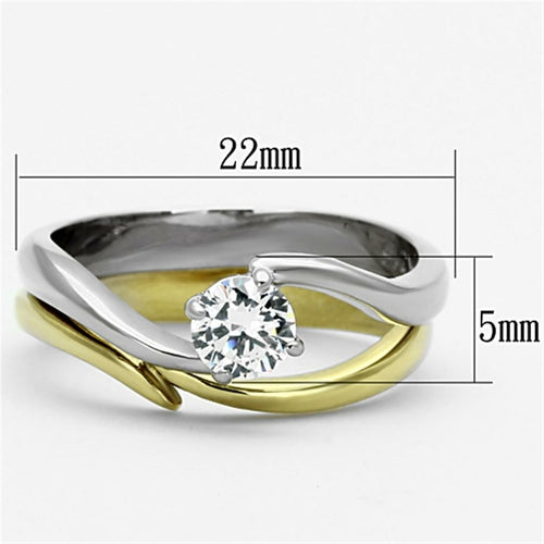 Gold Steel Ring