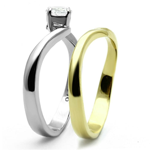 Gold Steel Ring