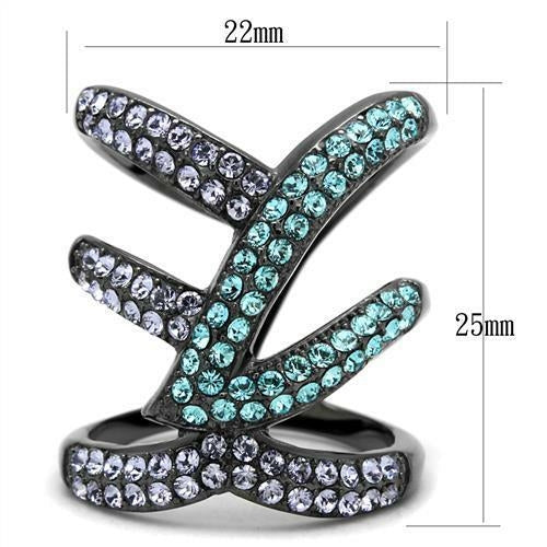Light Black Stainless Steel Ring