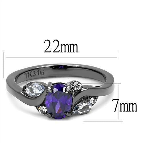 Light Black Stainless Steel Ring