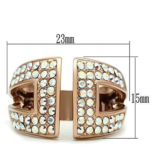 Rose Gold-lon plating lux Ring