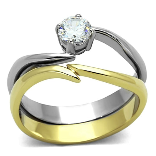 Gold Steel Ring