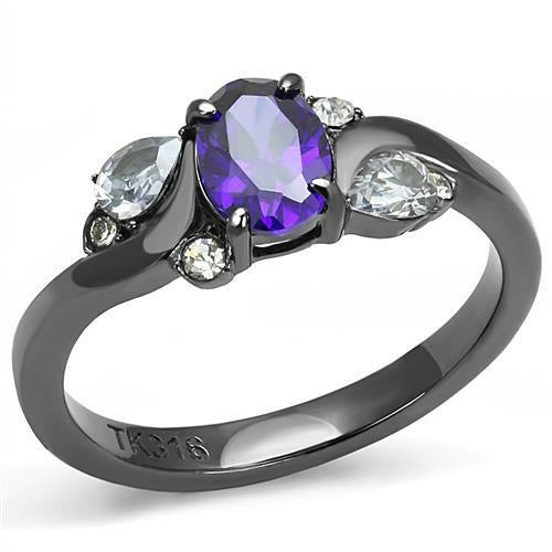 Light Black Stainless Steel Ring